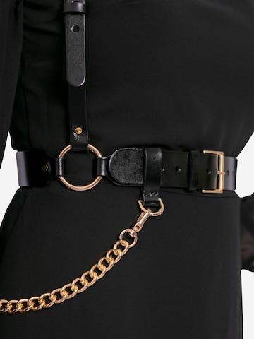 Haute Cuir Bælte 'Chained Harness' i sort