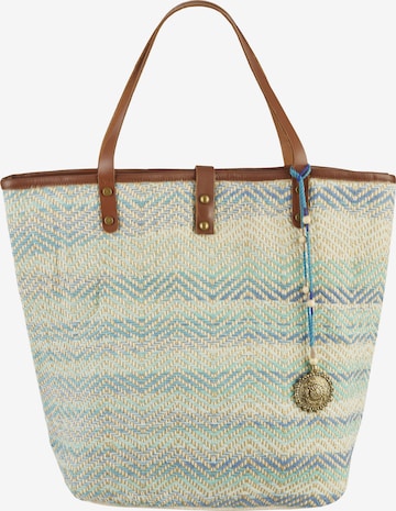 Curuba Shopper 'Manjo' in Blauw: voorkant