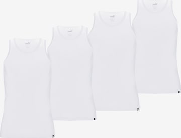 PUMA - Camiseta térmica en blanco: frente
