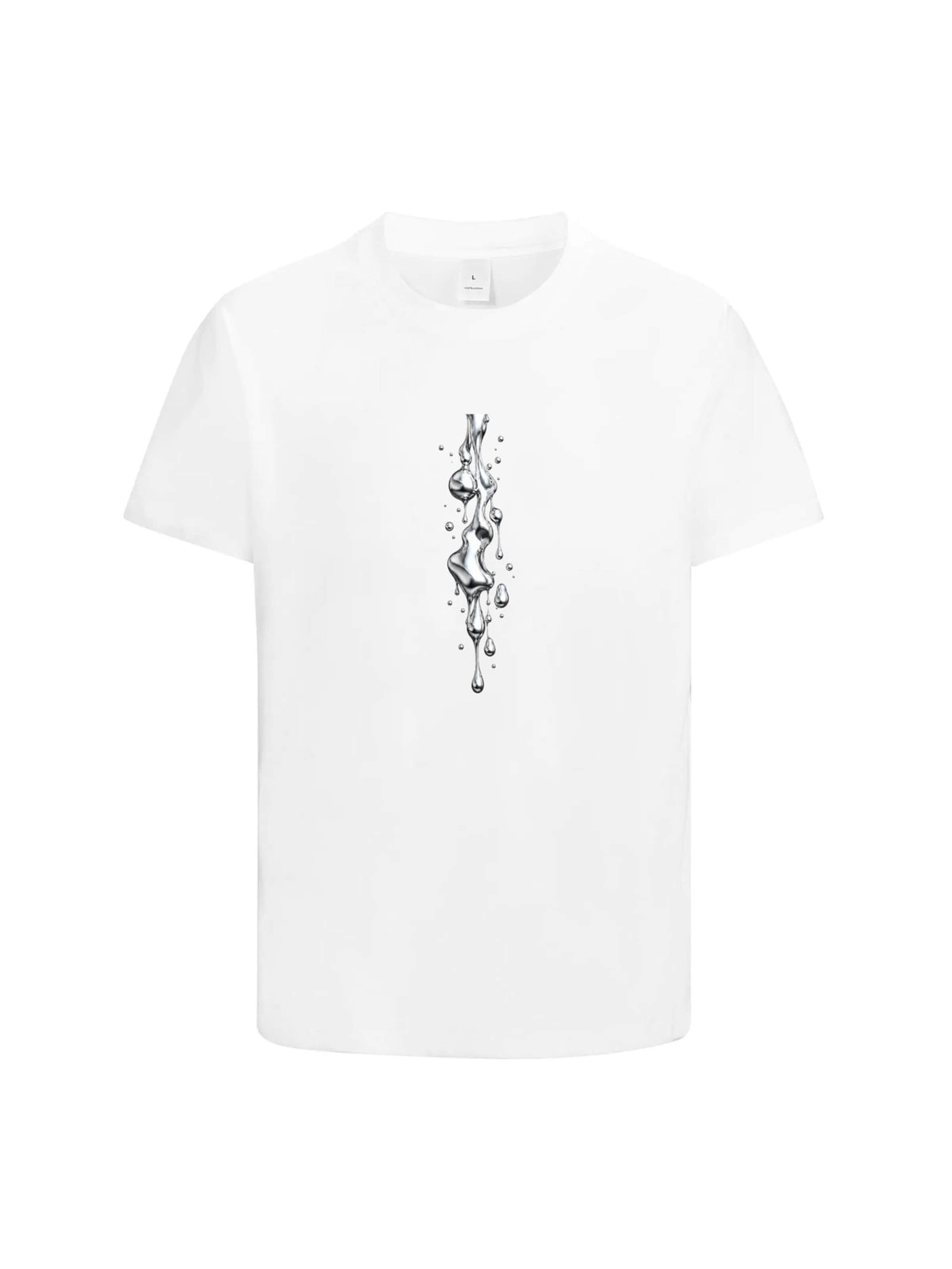 HUSKSWARE Shirt 'Herren T-Shirt mit Motivprint' in White: front