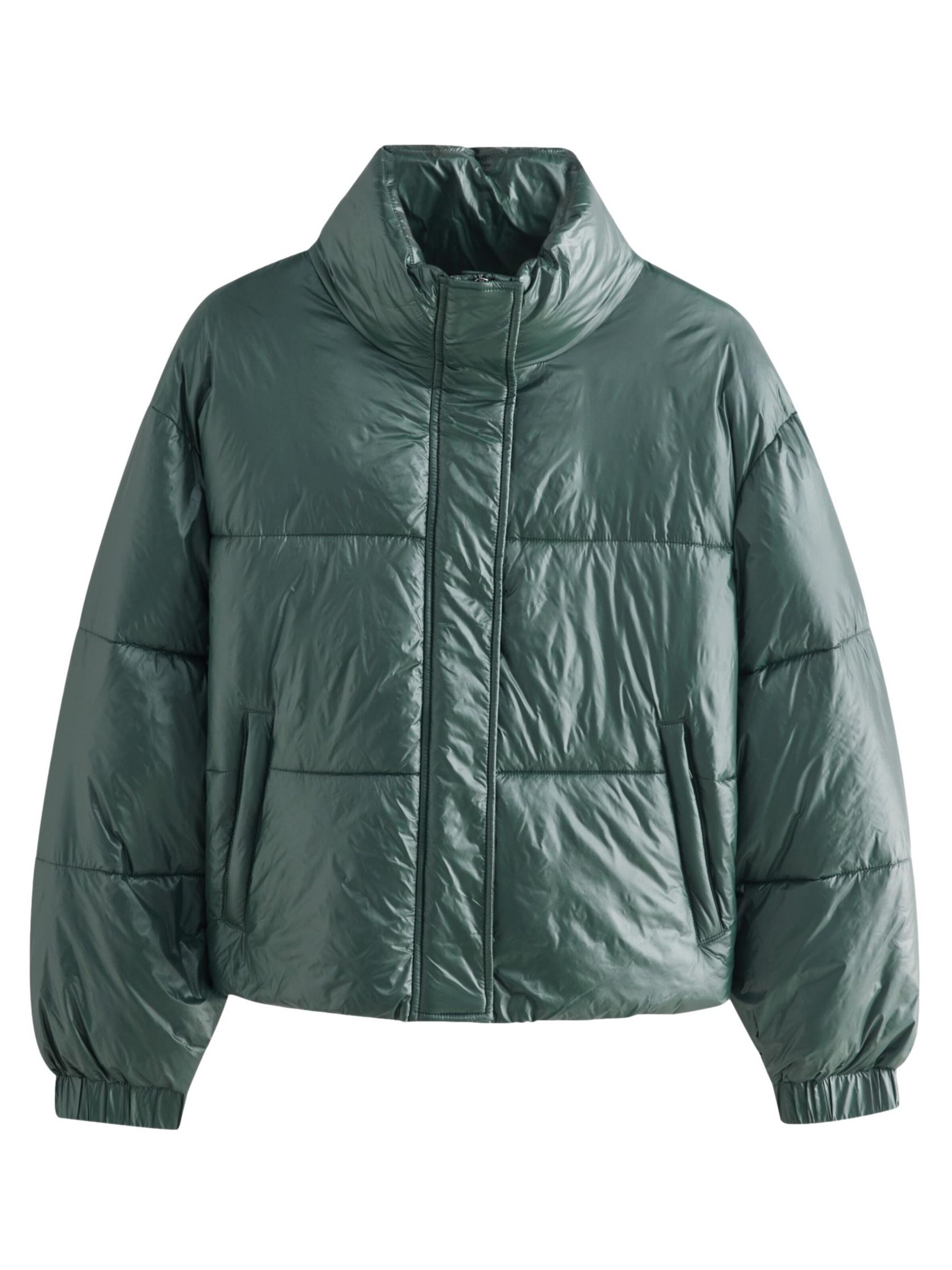 Next Prehodna jakna | zelena barva: sprednja stran