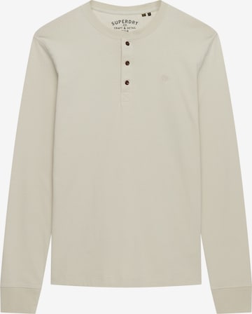 T-Shirt 'Classic Essential Grandad' Superdry en beige : devant