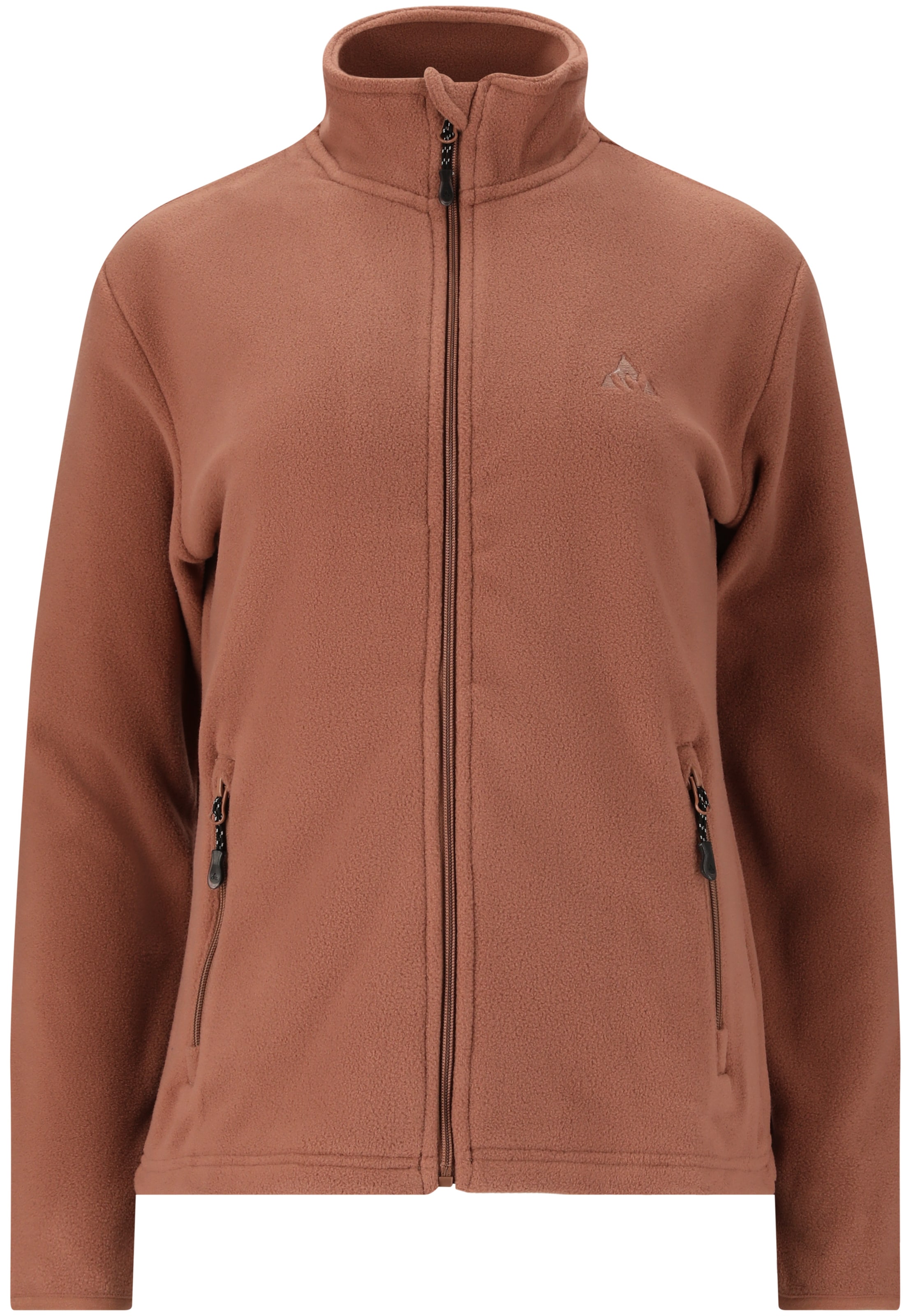 Whistler Fleecejacke 'Cocoon' in Braun: Vorderseite