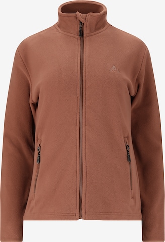 Whistler Fleecejacke 'Cocoon' in Braun: Vorderseite