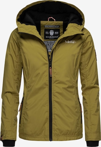 MARIKOO Between-Season Jacket 'Brombeere' in Green: front