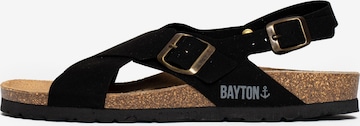 Bayton Sandal 'Cantabrie' i svart: framsida