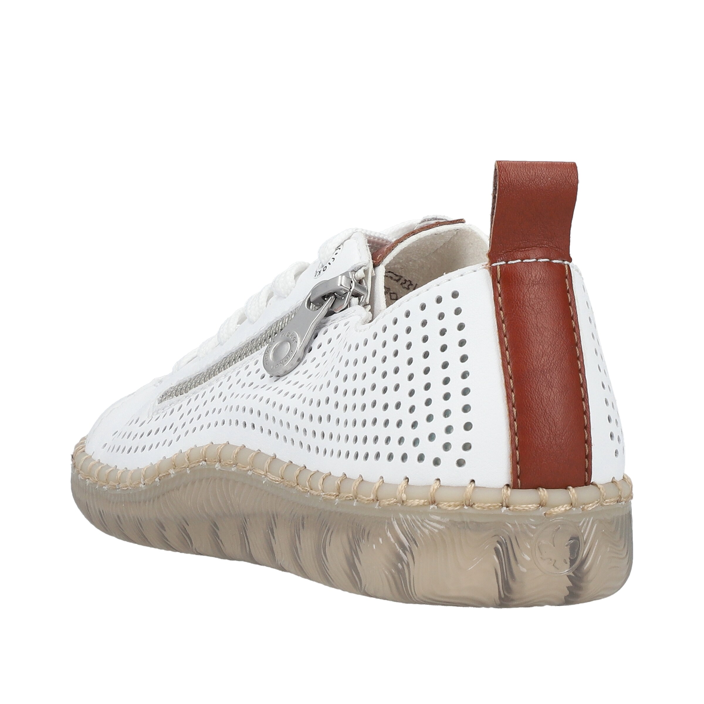 Chaussure à lacets Rieker en blanc