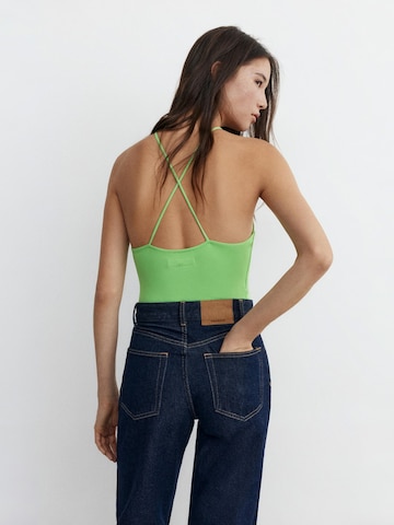 Pull&Bear Rövid body - zöld