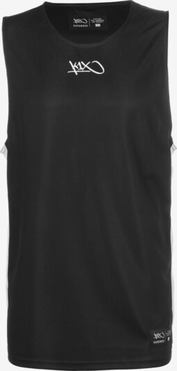 K1X T-Shirt fonctionnel 'Triple Double' en noir / blanc, Vue avec produit
