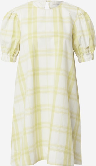 Rochie de vară Thinking MU pe galben deschis / alb, Vizualizare produs