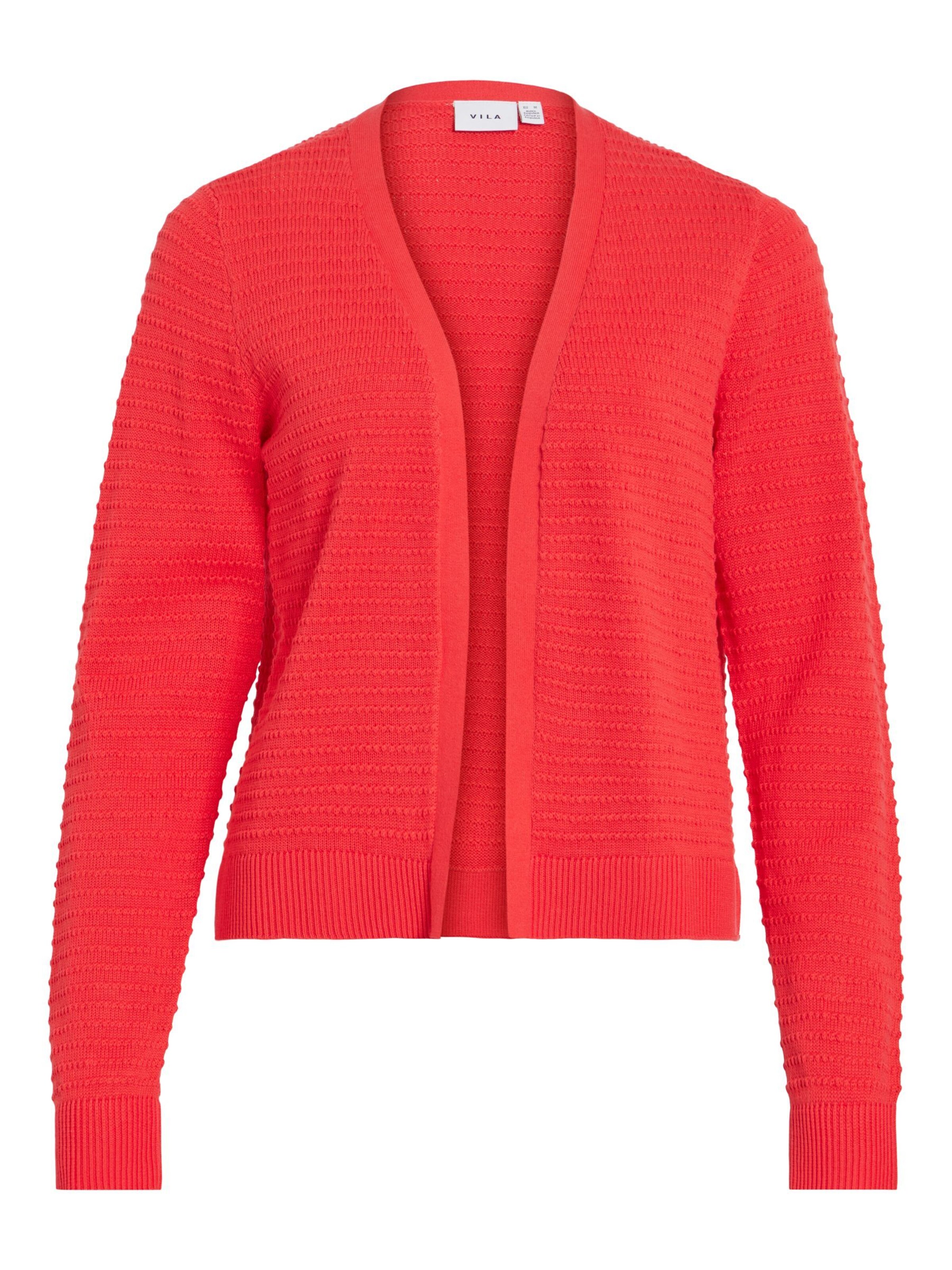 Cardigan 'VILollo' VILA en rouge : devant