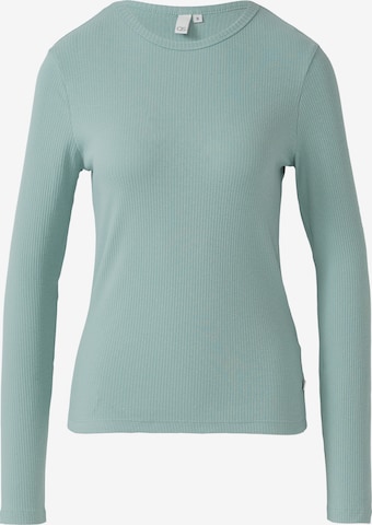 T-shirt QS en bleu : devant