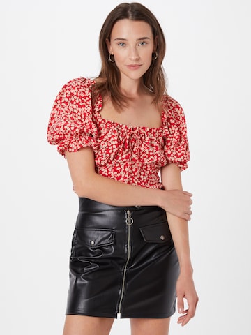 River Island - Blusa em vermelho: frente