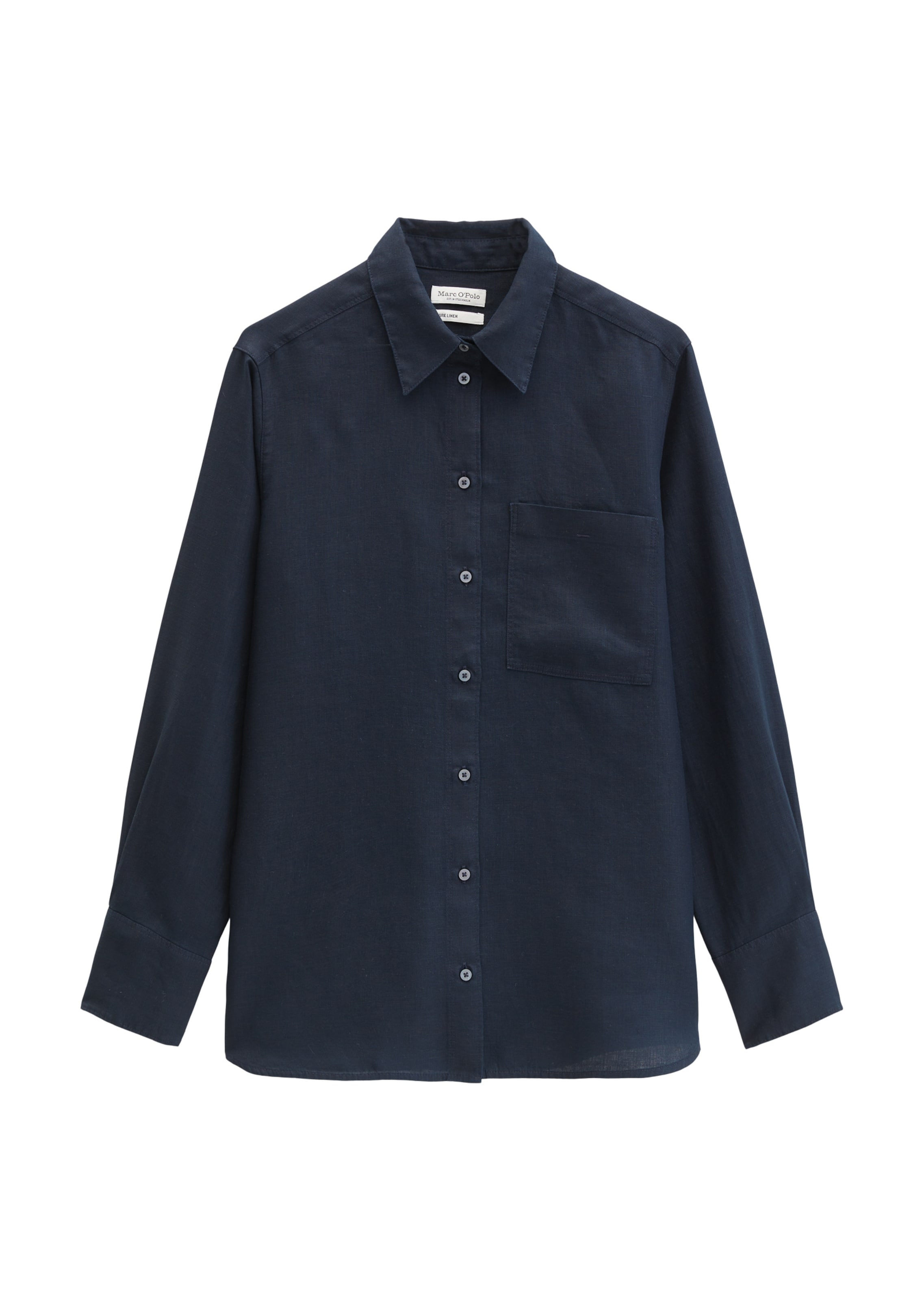 Marc O'Polo Bluse in Blau: Vorderseite