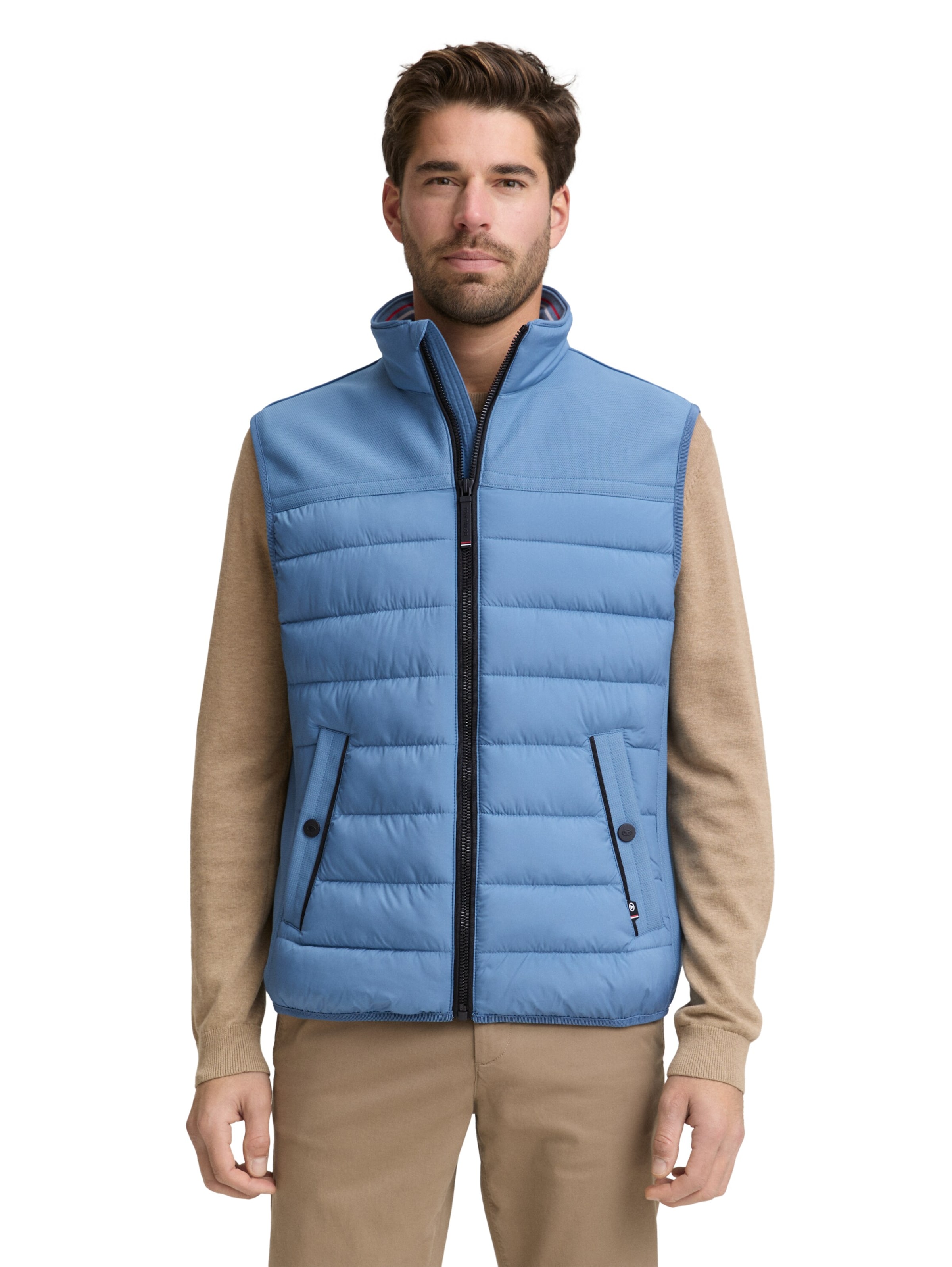 TOM TAILOR Vest in Blue: front