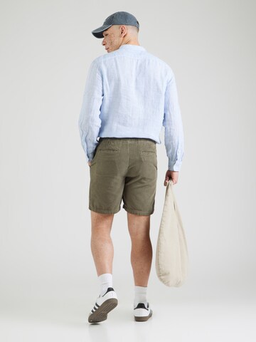 Lindbergh Normální Chino kalhoty – zelená