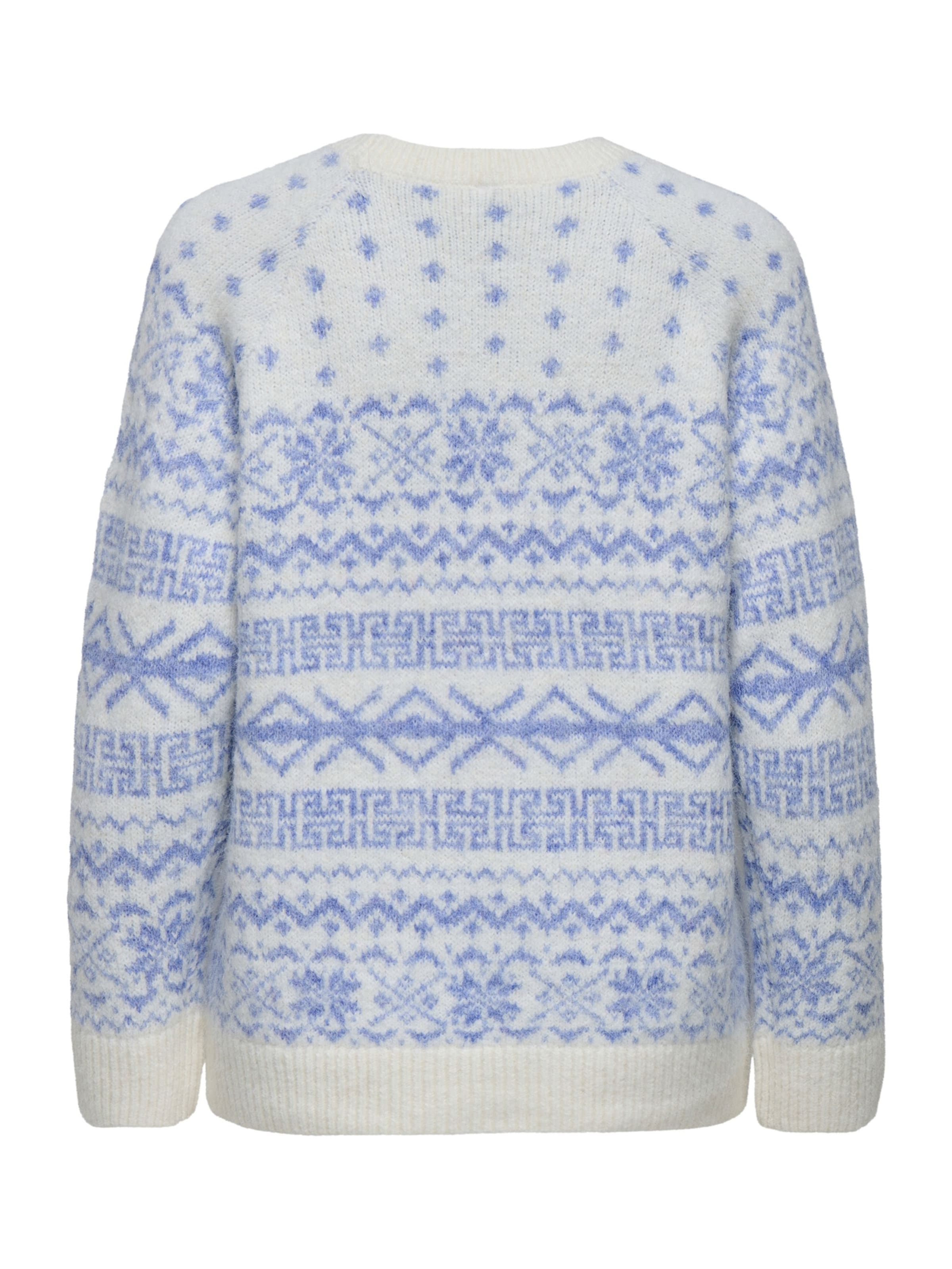 ONLY Pullover &#x27;ONLXMAS NORDIC&#x27; in Weiß