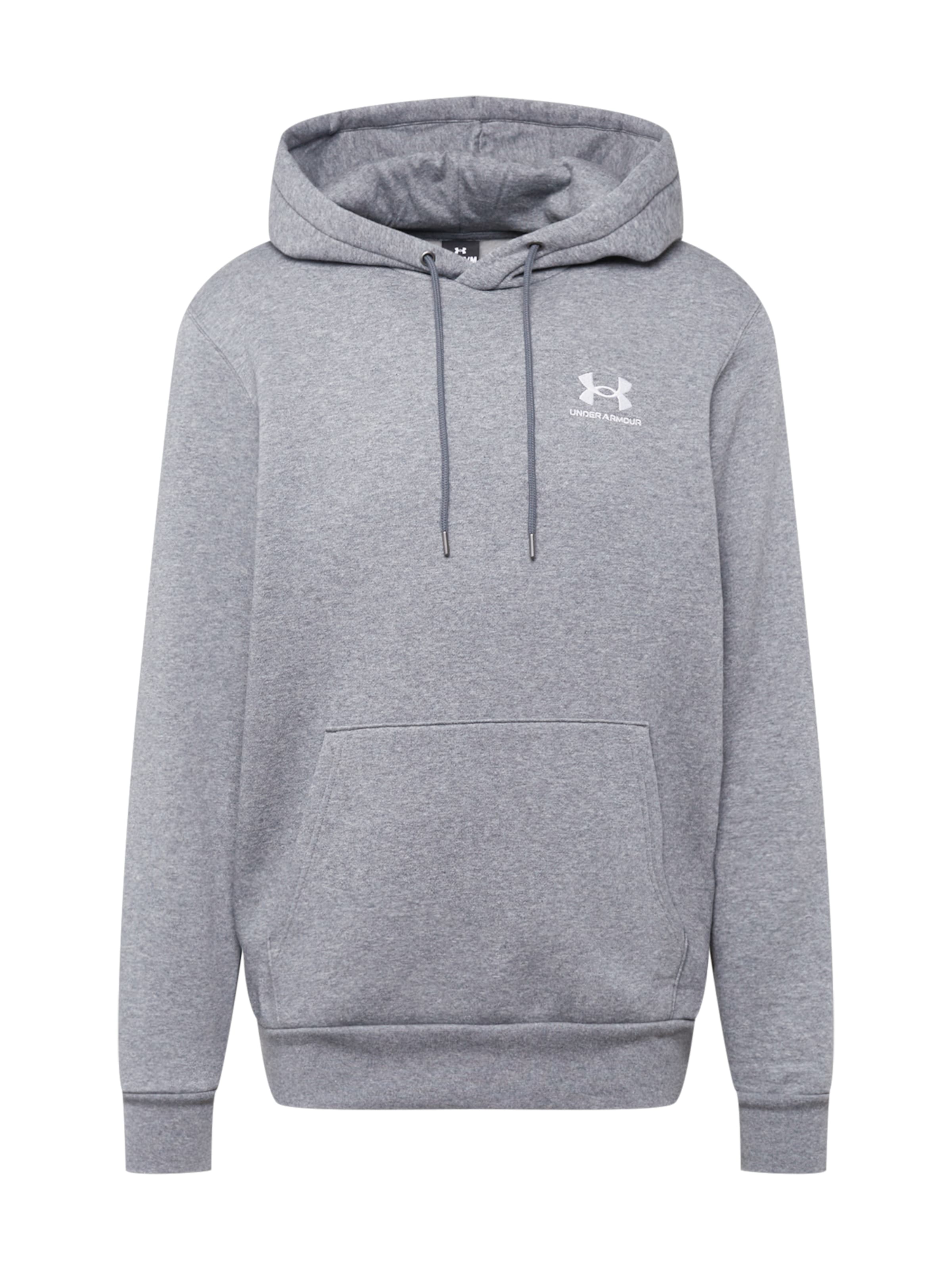 UNDER ARMOUR Sports sweatshirt 'Essential' in Grey: front