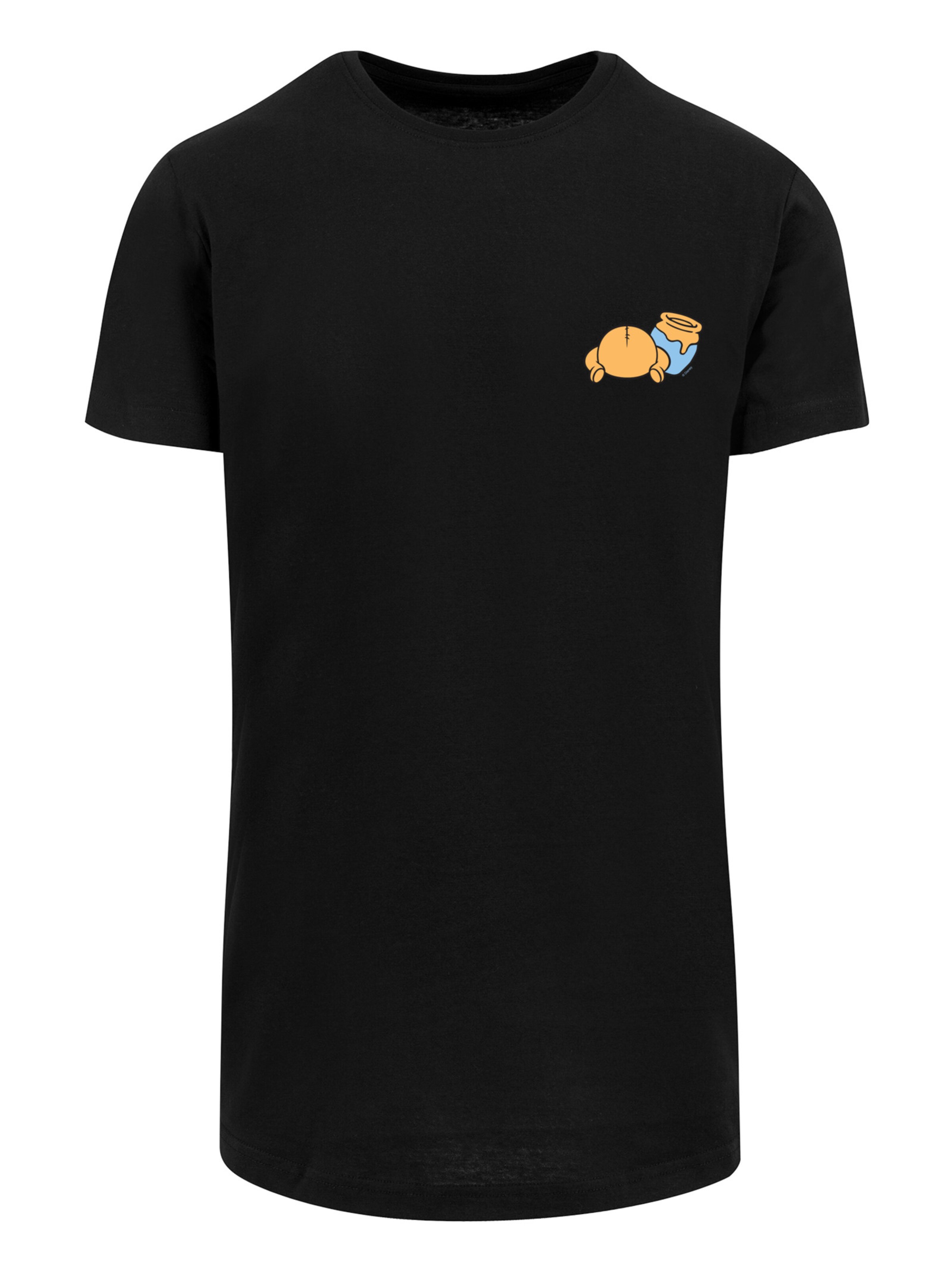 F4NT4STIC Shirt 'Disney Winnie Pooh' in Zwart: voorkant