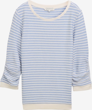 Sweat-shirt TOM TAILOR DENIM en bleu : devant