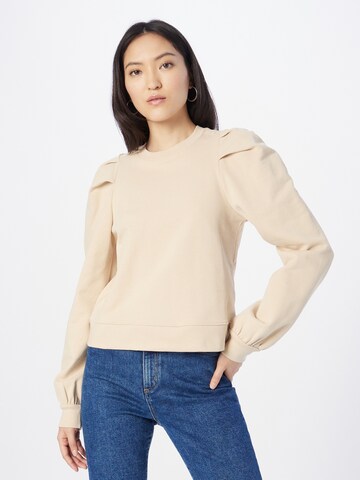 BOSS Sweatshirt in Gelb: Vorderseite