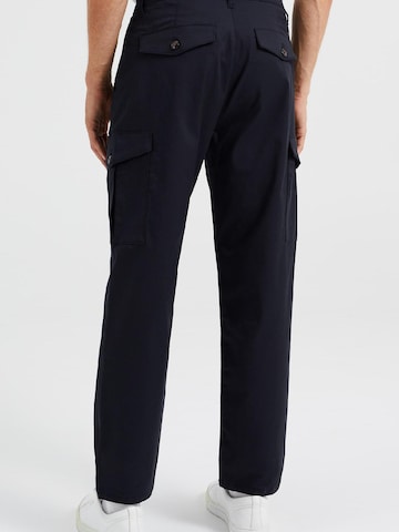 WE Fashion Tapered Cargobroek in Blauw