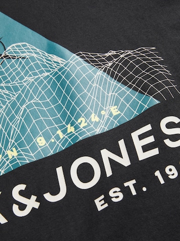 JACK & JONES T-Shirt 'MAPPING' in Schwarz