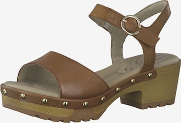 TAMARIS Sandals in Brown: front