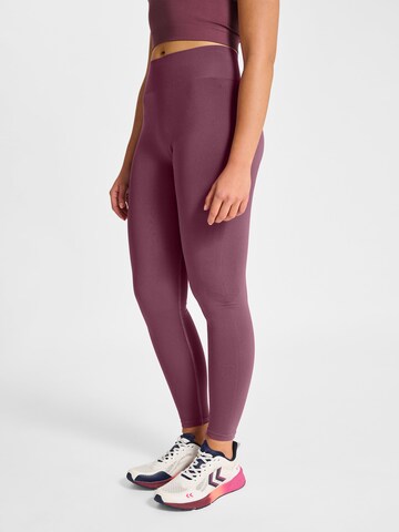 Hummel Skinny Workout Pants in Purple