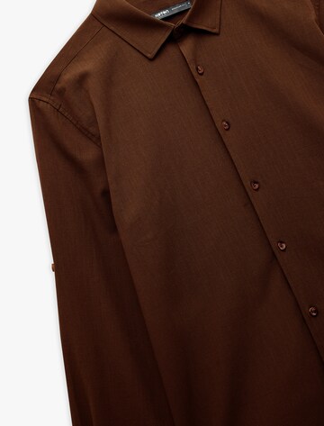 Koton Regular fit Button Up Shirt in Brown