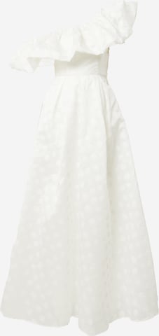 True Decadence Evening Dress in White: front