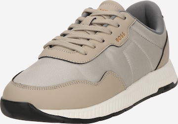 BOSS Matalavartiset tennarit 'Titanium' värissä beige: etupuoli