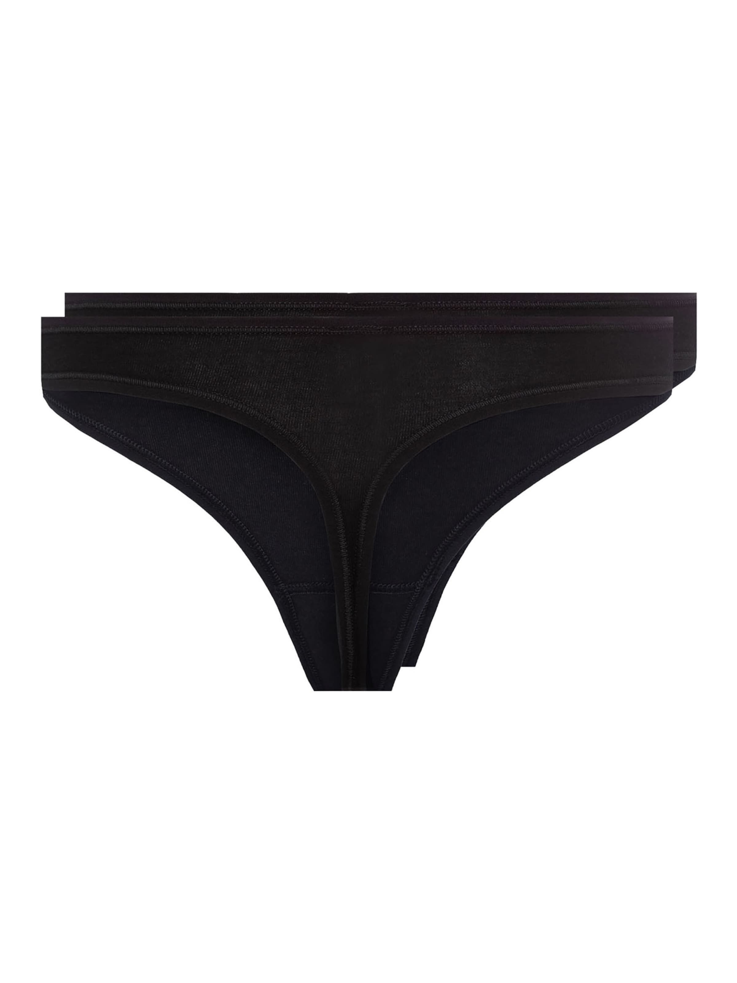 Skiny String ' Cotton Advantage ' in Schwarz