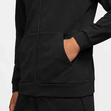 NIKE - Sudadera con cremallera deportiva en negro