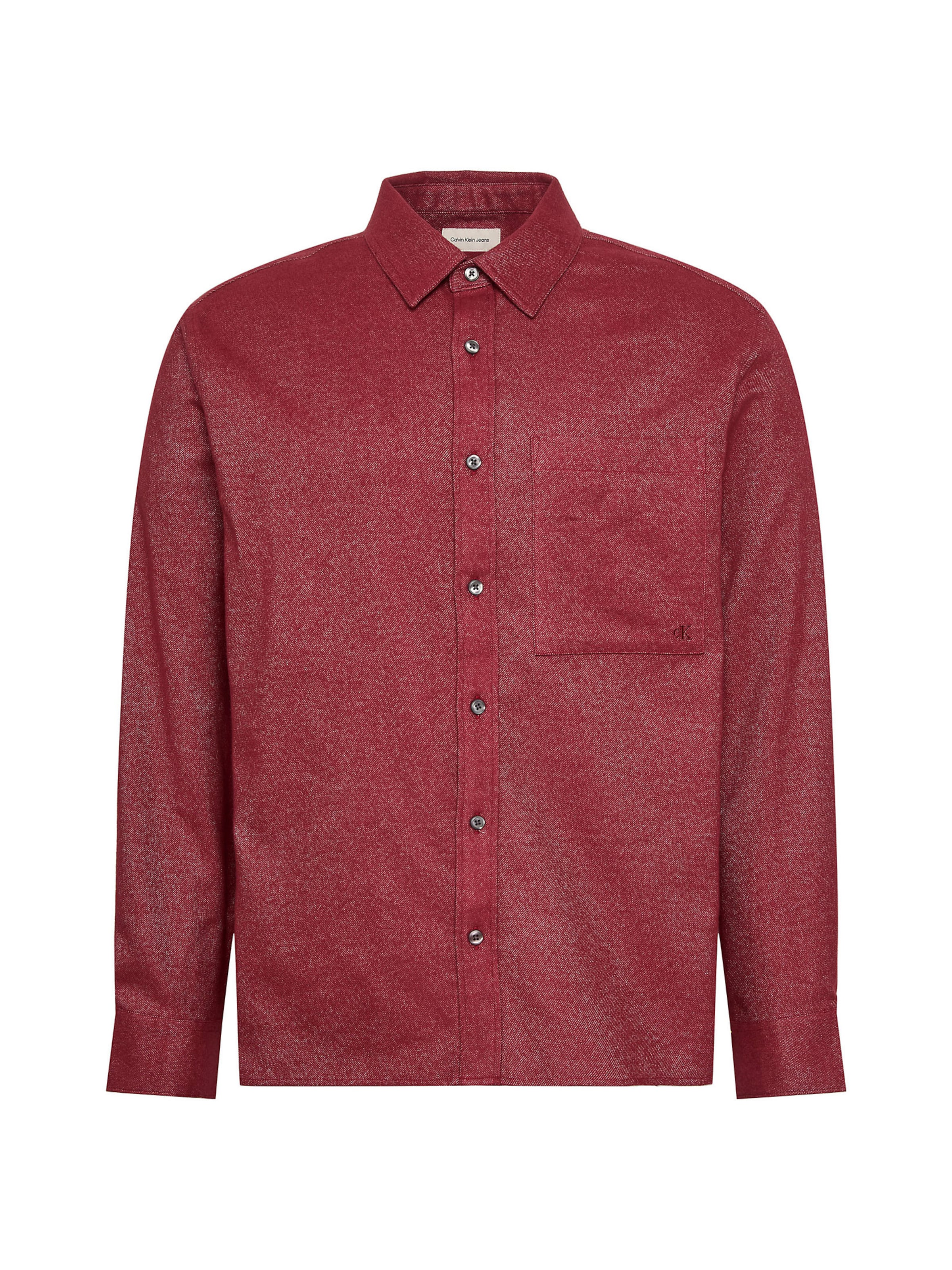 Calvin Klein Jeans Regular Fit Hemd in Rot: Vorderseite