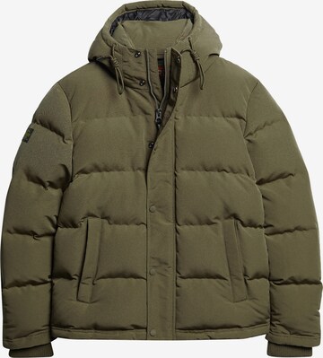 Superdry Winter Jacket 'Everest' in Green: front