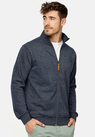 INDICODE JEANS Sweat jacket ' Yanic ' in Blue