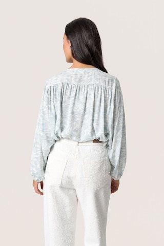 SOAKED IN LUXURY Blouse 'SLArjana Leodora' in Blau