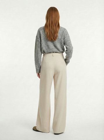 studioselect Zvonové kalhoty Kalhoty se sklady v pase 'Zoe' – béžová