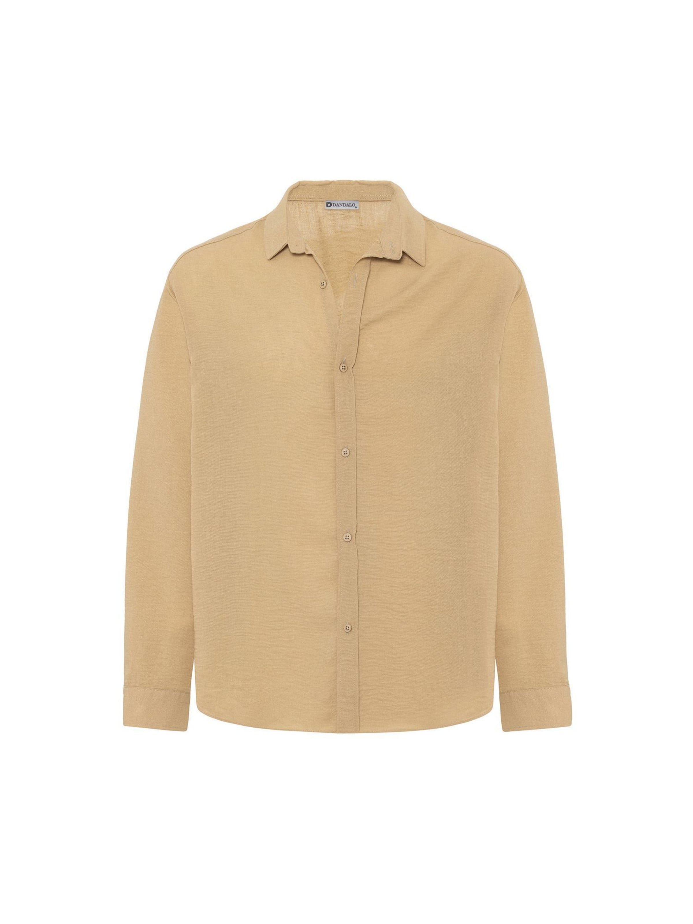 Dandalo Comfort Fit Hemd in Beige: Vorderseite