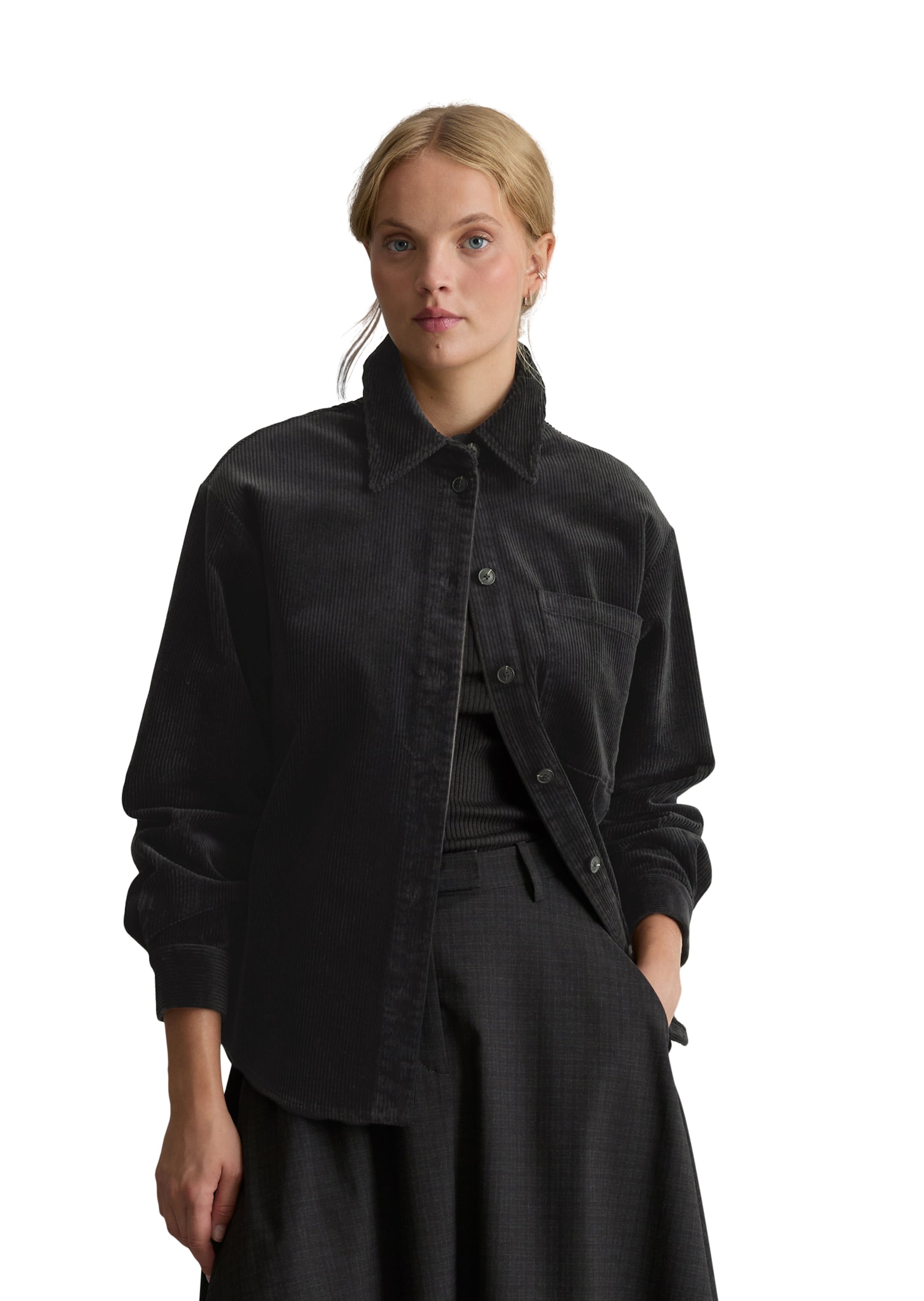 Chemisier Marc O'Polo DENIM en noir : devant