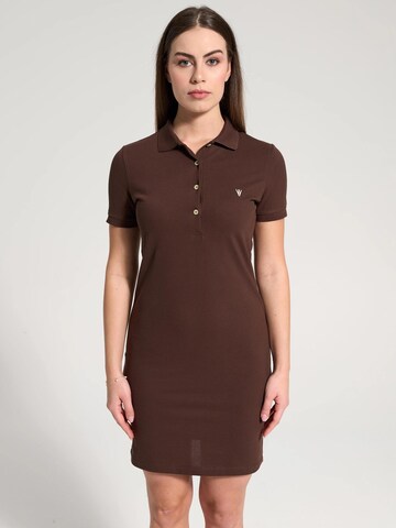 NOWIHT Kleid 'Leocadia'‌‌‌‌‌ in Braun
