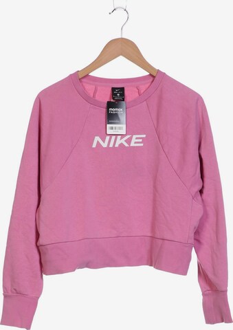 NIKE Sweatshirt & Zip-Up Hoodie in M in Pink: front