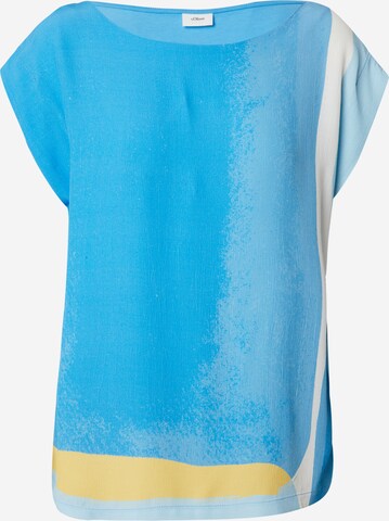 T-shirt s.Oliver BLACK LABEL en bleu : devant