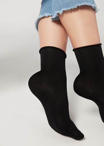 CALZEDONIA Socken in Schwarz: Vorderseite