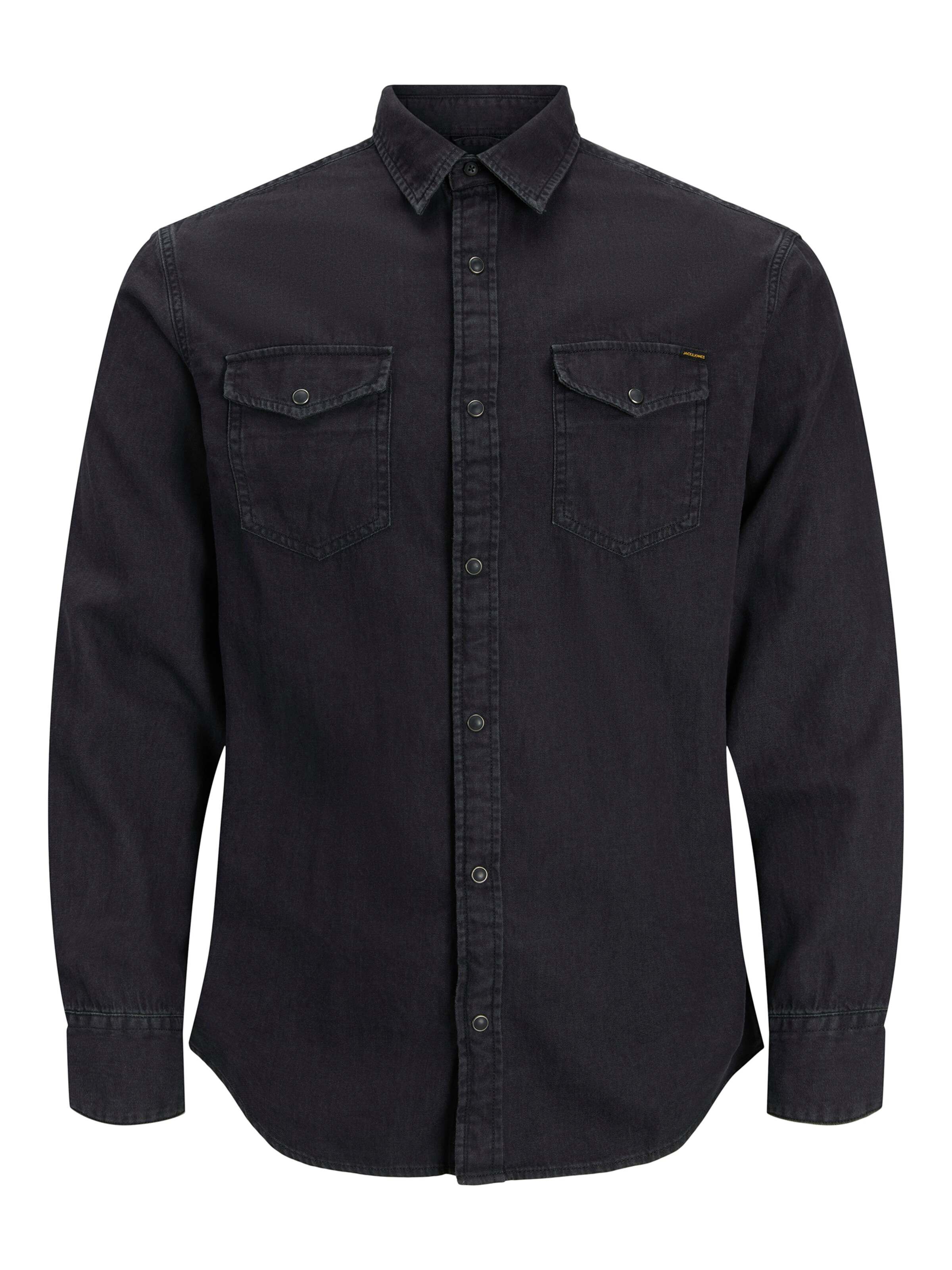Jacks & Jones Regular fit Button Up Shirt 'Herren Langarm Hemd' in Grey: front