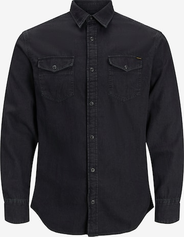 Jacks & Jones Hemd 'Herren Langarm Hemd' in Grau: Vorderseite