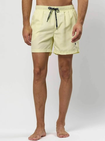 U.S. POLO ASSN. Zwemshorts ' UMAZA ' in Geel: voorkant