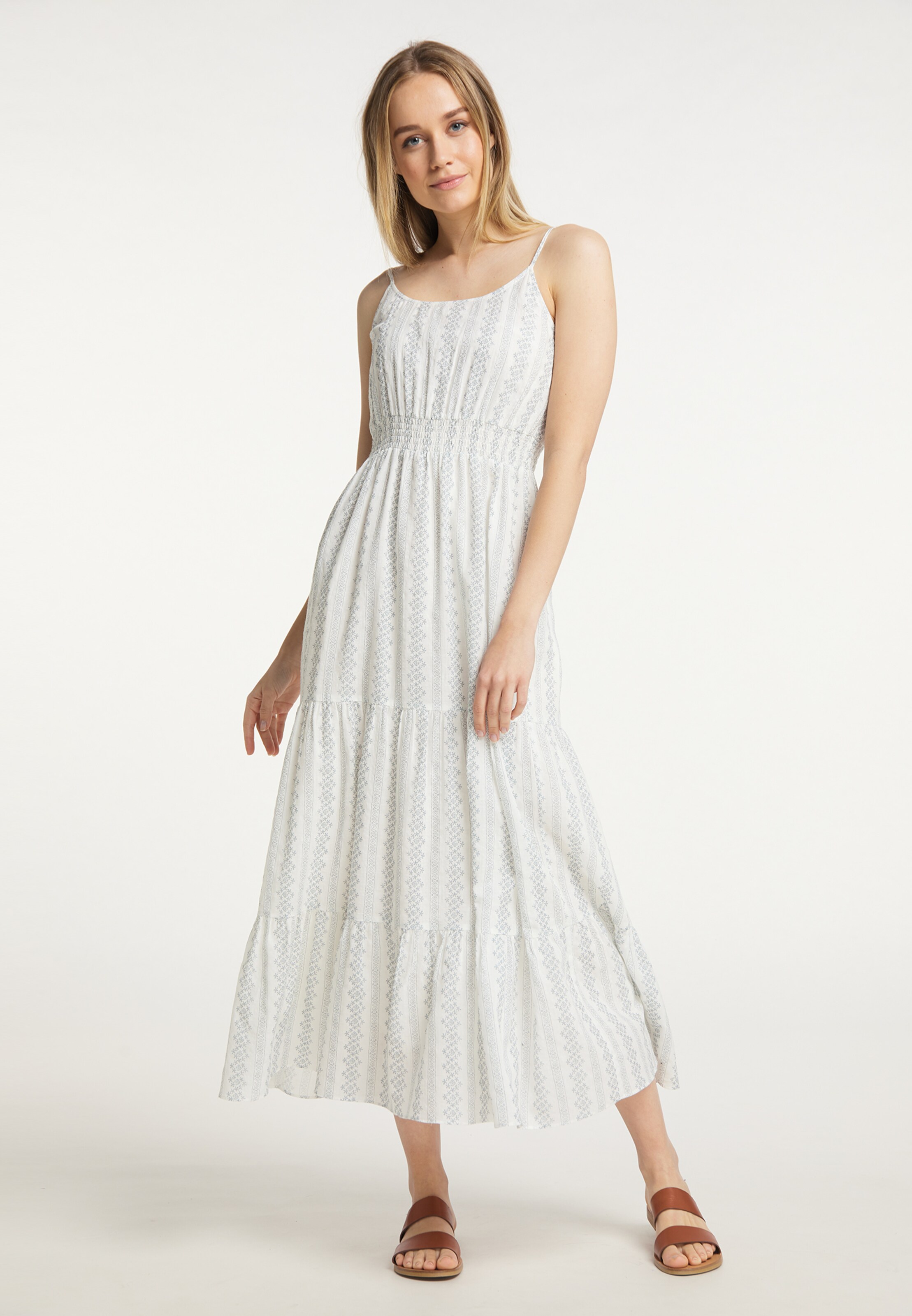 Frauen Kleider DreiMaster Vintage Kleid in Weiß - XI58024