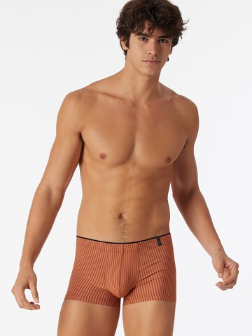 SCHIESSER Boxer shorts 'Long Life Soft' in Brown